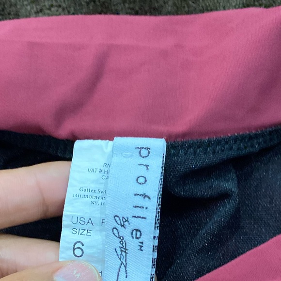 Womens Swim Bottoms Size 6 Profile PROFILE BY GOTTEX Ruby Red Bikini Bottom - Picture 5 of 9